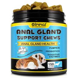 Petiscos Mastigáveis Macios para Glândulas Anais com Abóbora para Cães Enzimas Digestivas Suplemento de Fibra Probiótica Suporte à Saúde Intestinal Sabor Carne - Image 5