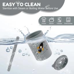 hu copo de treinamento de silicone para bebês, copo para crianças, copo para iniciantes, alimentação prática e aprendizagem, copo de bebida para crianças - Image 5