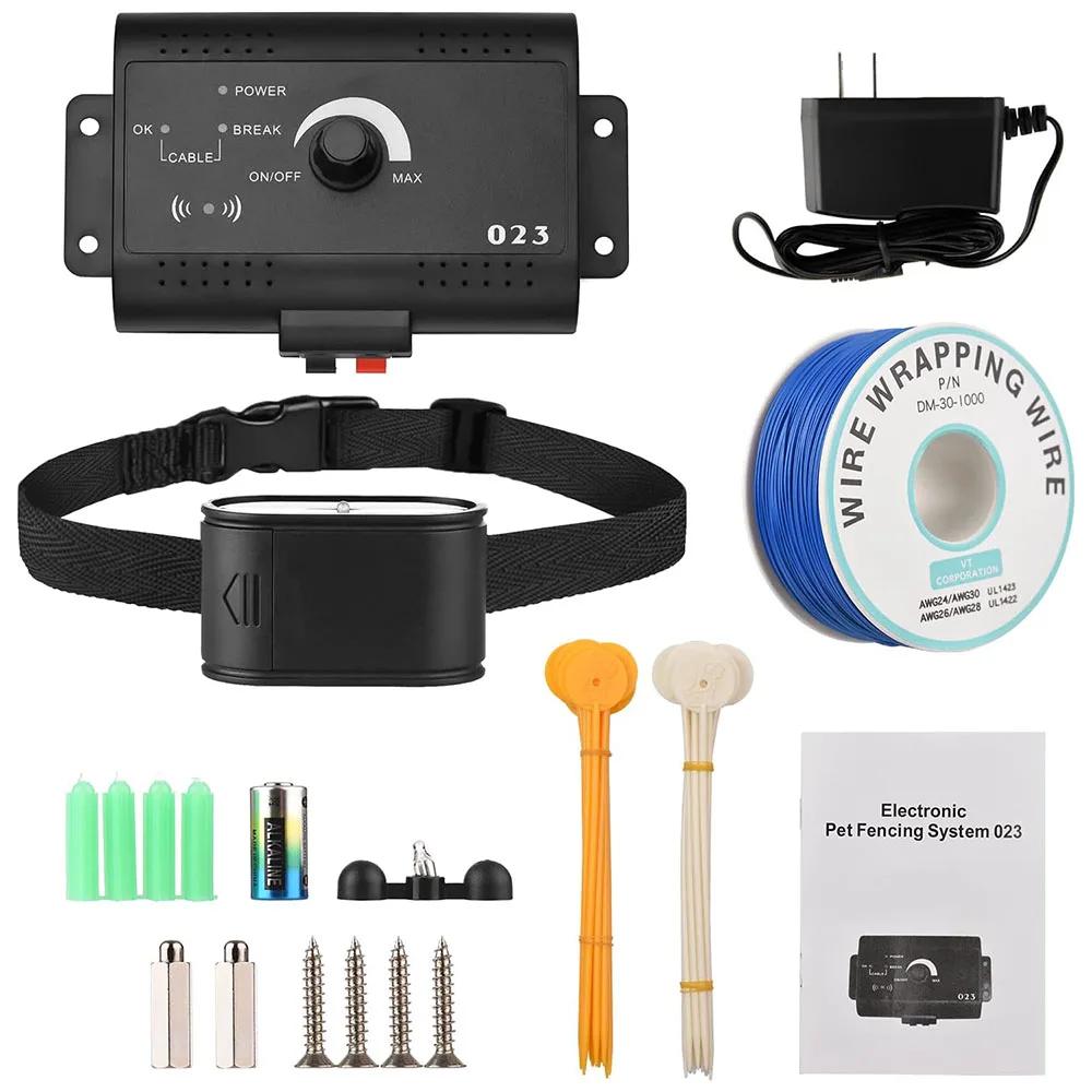 Coleiras elétricas para cerca de animais de estimação, para cães teimosos, sistema de contenimento de limite de animais de estimação no solo/interrâneo, cobre até 1/2 acre - Image 1