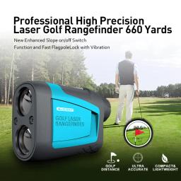 Mileseey pf210 pf2e pf240 golf laser rangefinder telescópio medida 600m/metro de distância quintal 6x monocular para caça esporte de golfe - Image 5