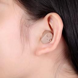 Orelha recarregável Ocultado Aparelho Auditivo, Optimal Volume Ajustável, Amplificador De Fala De Áudio, Ferramentas De Cuidado Da Orelha Idosos - Image 6