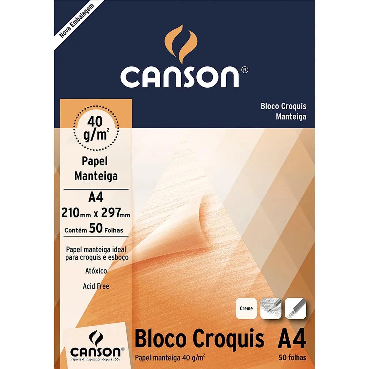 Bloco Croquis Papel Manteiga 40g Canson - Image 1