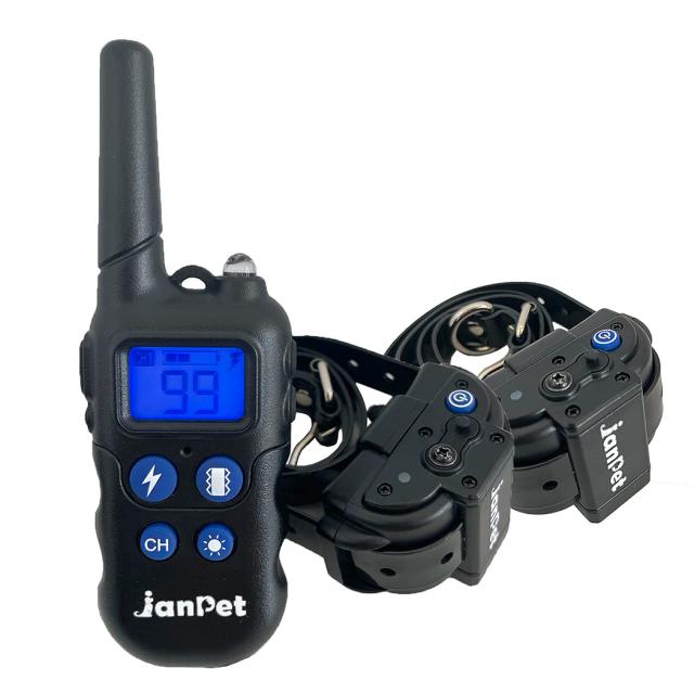 Coleira de Treinamento Remota Recarregável para Cães com Função Walkie-Talkie, Impermeável e Choque - ideal para cães pequenos e grandes até 2000m de alcance