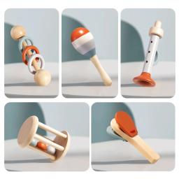 Montessori Brinquedos De Madeira Para Crianças, Bebê Instrumentos Musicais, Xilofone De Percussão Set, Presentes Educativos Pré-Escolar - Image 5