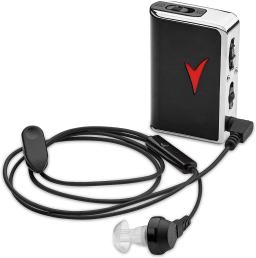 Aparelhos auditivos de bolso - Dispositivos intensificadores de fala e amplificadores de áudio pessoais com ganho de som de 50 dB e faixas de até 100 pés - Image 1