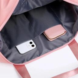 Impermeável Nylon Viagem Duffle Bag para Mulheres, Sacolas de Ginástica Esportiva, Grande Capacidade, Bolsa de Bagagem de Armaze - Image 3