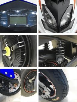 Scooter Elétrica CKD para Adultos, Motocicletas, Bicicleta, Alta Qualidade, Barato, 1200W, 72V, 2022 - Image 4