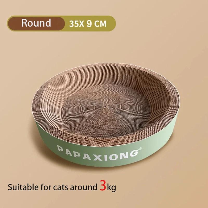 Raspadores Cat Brinquedos para Gatos, Redondo, Arranhador Oval, Cama Cat, Arranhador Post, Espessamento, Durável, Cola De Milho, Decalque De Papelão - Image 1