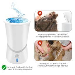Limpador automático de pata com cerdas de silicone macio Pet Foot Washer Cup, Limpador portátil de pata para cães de pequeno e médio porte - Image 2
