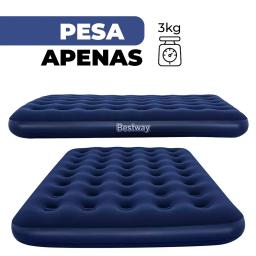 Colchão Inflável de Casal Aveludado Portátil Multiuso Bask - Image 4
