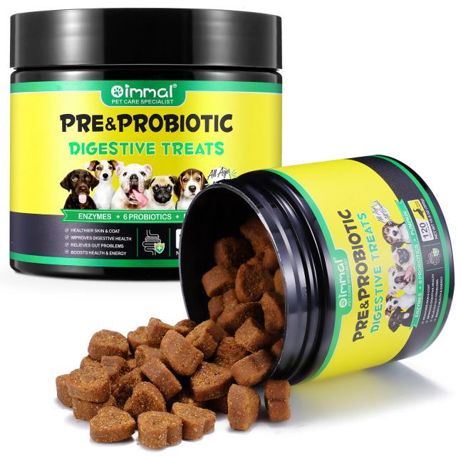 Suporte Digestivo e Imunológico para Cães com Probióticos, Enzimas de Abóbora e Sabor a Pato para Saúde Intestinal e Alívio de Alergias