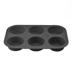 Forma Silicone Para Cupcakes Flexível Fácil Remoção 6 Cavidades - Cinza Ou Preto - Image 5