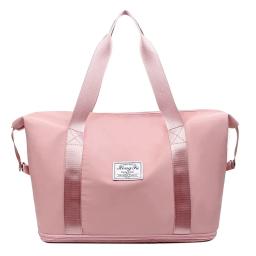 Impermeável Nylon Viagem Duffle Bag para Mulheres, Sacolas de Ginástica Esportiva, Grande Capacidade, Bolsa de Bagagem de Armaze - Image 2