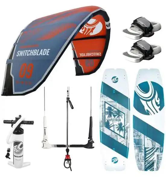 Kite Azul CabrinhaS de 12m para Kiteboarding e Kitesurf com Pacote Completo e Desconto em Estoque