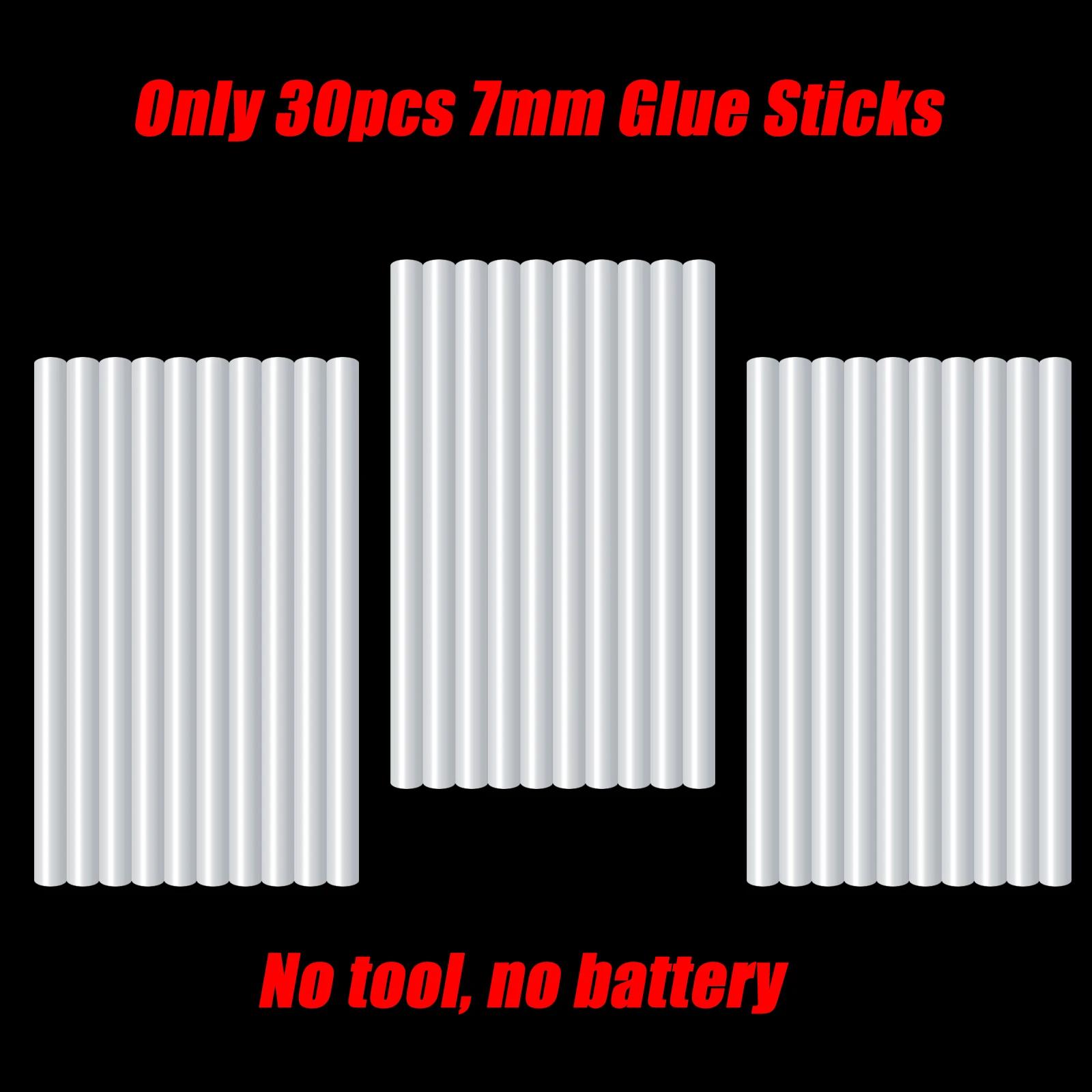 Pistola de cola quente elétrica sem fio, Reparação de soldagem, DIY Tool, Fits Dewalt, Milwaukee, Bateria Makita, 7mm Sticks, 30pcs - Image 1