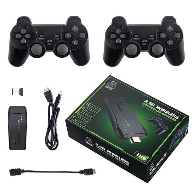 Console M8 Vara do Jogo de Vídeo: 4K, 10000 Jogos, 64GB, Controle Retro, Conexão 2.4G, Ideal para Dropshipping