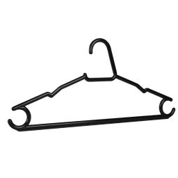 Kit 25 Cabide Adulto Preto Reforçado Premium Acrílico de Guarda-Roupas para Camiseta Calça Vestido Casaco Moletom - Image 6