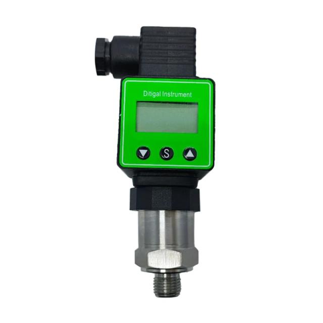 Transmissor de Pressão LCD com Sensor de Aço Inoxidável, G1, Faixa de 0-600 bar, 12-36V, Precisão de 0,5%