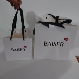 Compras Sacos De Papel com Alça, Logotipo Personalizado, Folha Metálica, Cartão Branco, Proposta De Casamento, Slogan, Jóias, Presente, 500Pcs - Image 5