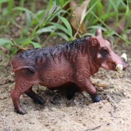 Simulação Javali Selvagem Okapi Gnu Africano Animal Figuras de Ação, Floresta Babirusa, Vida Selvagem Figurinhas, Brinquedo do miúdo Presente - Image 3