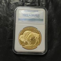 Edição Limitada Comemorativa Indiana Não Moeda, Emblema de Honra de Moeda Americana, Banhado a Ouro 24K, 2024 - Image 3