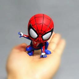 Marvel vingadores homem aranha bonito figura de ação postura anime decoração coleção estatueta brinquedo modelo ornamentos presente das crianças - Image 1
