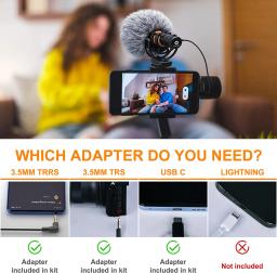 Comica VM10 PRO Microfone de espingarda na câmera para Android iPhone DSLR Câmera Gopro DJI Action 3 - Image 5