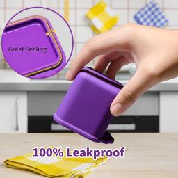 Copo de molho de silicone antiaderente com tampa, Pequena caixa de armazenamento de condimentos Recipiente de mergulho Lancheira Recipiente de armazenamento de alimentos - Image 2