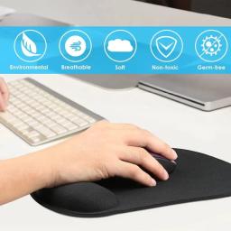 Ergonômico descanso de pulso mouse pad confortável suporte de pulso tapete antiderrapante de ratos macio mousepad para pc - Image 2