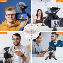 Comica VM10 PRO Microfone de espingarda na câmera para Android iPhone DSLR Câmera Gopro DJI Action 3 - Image 6