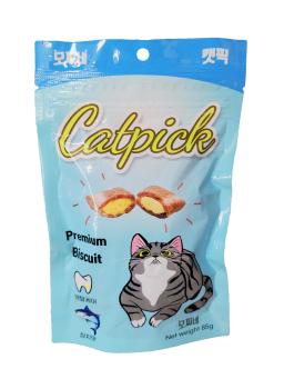 Mochine-Snacks para petiscos de gato, deleites, biscoito, frango picado, salmão, atum, 85g, 3 latas - Image 4