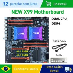 MLLSE X99 DUAL Placa-mãe LGA 2011-3 suporte Xeon E5 2680 2650 V4/v3 série CPU Processador DDR4 Memória RAM NVME M.2 E-ATX HOST - Image 1