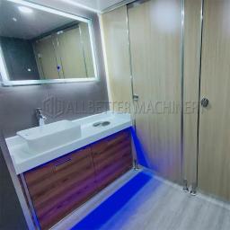 Luxo Camping Caravan Bathroom, banheiro portátil, chuveiro ao ar livre WC, reboque com rodas para venda - Image 4