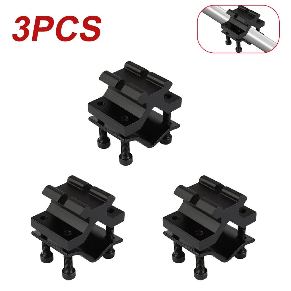 3-30 pces ajustável bipod adaptador com 20mm trilho barril tubo de montagem para picatinny weaver escopo lanterna laser vista tocha clipe - Image 1