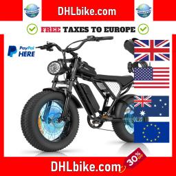 Bicicleta de sujeira elétrica com bateria removível Motocicleta Fat Tire Ebike, 25 30 35MPH, 48V, 15 20AH,52V, 40AH, Max 50-180Miles, 20 "Fat Tire, 2025, 2025 - Image 1