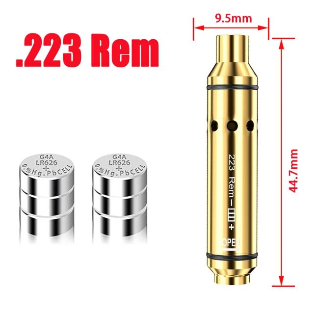 Cartucho Laser Treino a Seco Dry Fire 9mm, .380, .40, .45, .44, .223, .38 SPL, .38 Super