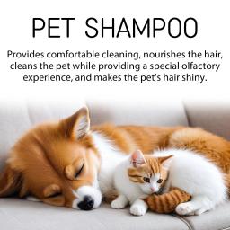 Pet Wash Shampoo para Cães Cabelo, Remove ácaros, Flea Killer, Remove odores, Desodorizante, Coceira, Anti Flea, Hidratante - Image 6