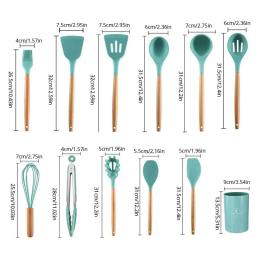 Silicone Utilitures para Cozinha, Suporte Utensílios, Batadores, Suporte Kit, 12 pcs - Image 5