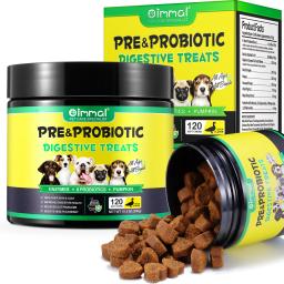 Suporte Pré e Probiótico para Cães Saúde Intestinal Coceira na Pele Alergias Equilíbrio de Levedura Imunidade Enzimas Digestivas de Abóbora com Sabor a Pato - Image 4