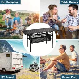 Mesa Dobrável P/ Piquenique Mesa Dobravel De Acampamento Durabilidade E Conveniência Aproveite Momentos Ao Ar Livre Com Conforto - Image 6