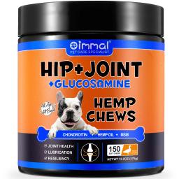 Suplemento para quadris e articulações para cães, guloseimas para alívio da dor articular com glucosamina, condroitina e MSM, apoio à saúde e mobilidade - Image 2