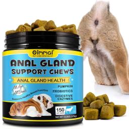 Petiscos Mastigáveis Macios para Glândulas Anais com Abóbora para Cães Enzimas Digestivas Suplemento de Fibra Probiótica Suporte à Saúde Intestinal Sabor Carne - Image 3