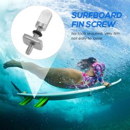 Parafuso De Fin De Prancha De Aço Inoxidável Parafusos De Fin De Surf, Longboard Deslizante, Unhas De Aleta Única, Substituindo Parafusos, M4, 3Pcs, 6Pcs - Image 3