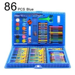 24/48/68/86/150 pçs Estojo Maleta Pintura Infantil Lápis Cores Giz Canetinhas e Diversos Tamanhos Desenhos Para Colorir - Image 5