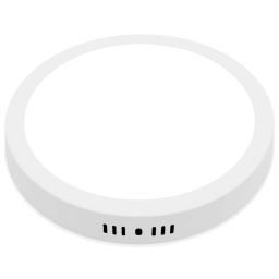 Kit 6 Painel Plafon 25w Led Redondo Sobrepor Luz Branco Frio - Image 5