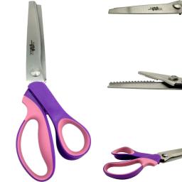 Tesoura de costura Zig Zag Costura Tesoura DIY Ferramenta Tesoura Picotar Couro Artesanato Acessórios de Costura Tecido Têxtil - Image 3