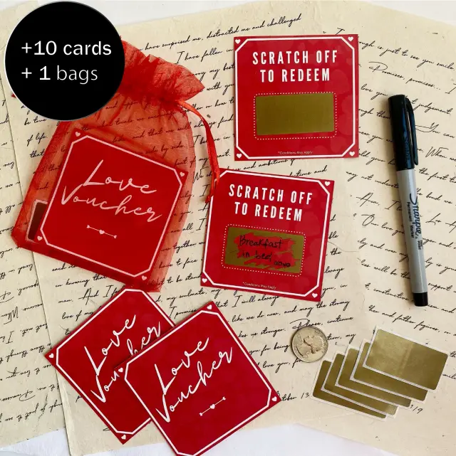 Cartões Raspadinhas Românticos para Aniversário e Dia dos Namorados: Diversão DIY com 10 Presentes Incríveis para Casais