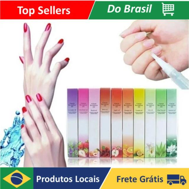 Caneta Revitalizante Hidratante para Cutículas e Unhas em Cores Variadas