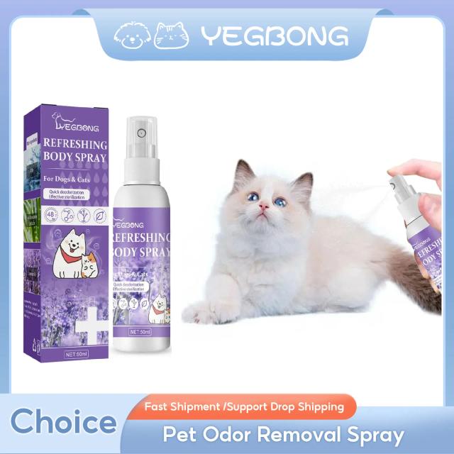 Spray Removedor de Odor para Pets com Fragrância Natural, Eliminador de Urina e Desodorante Líquido para Cães e Gatos