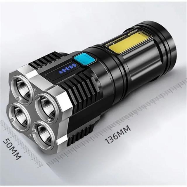 Lanterna Tática Recarregável A188: A Mais Potente do Mundo com Tecnologia LED